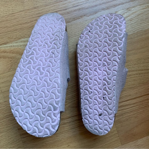 Birkenstock Girl's Arizona in Soft Pink Wool - Picture 4 of 4